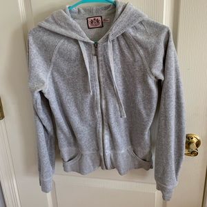 Gray velour Juicy Couture sweatshirt